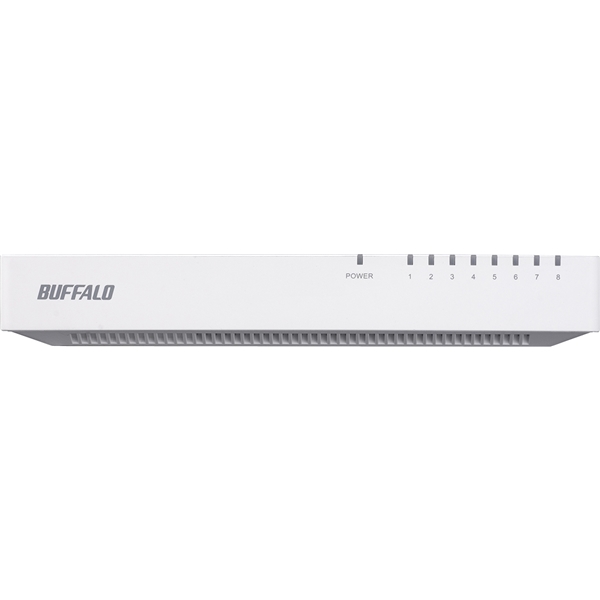 10/100Mbps対応 スイッチングHub プラスチック筐体/電源内蔵モデル 8ポート ホワイト
