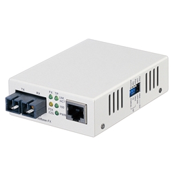 光メディアコンバータ 100BASE-TX←→100BASE-FX(SC)変換 シングルモード5km