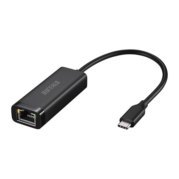 Giga USB3.2 Gen1対応 有線LANアダプター Type-C対応モデル ブラック
