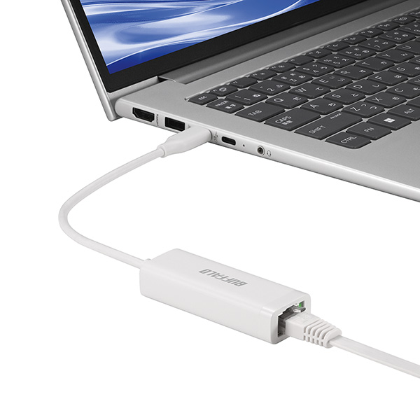 Giga USB3.2 Gen1対応 有線LANアダプター Type-C対応モデル ホワイト