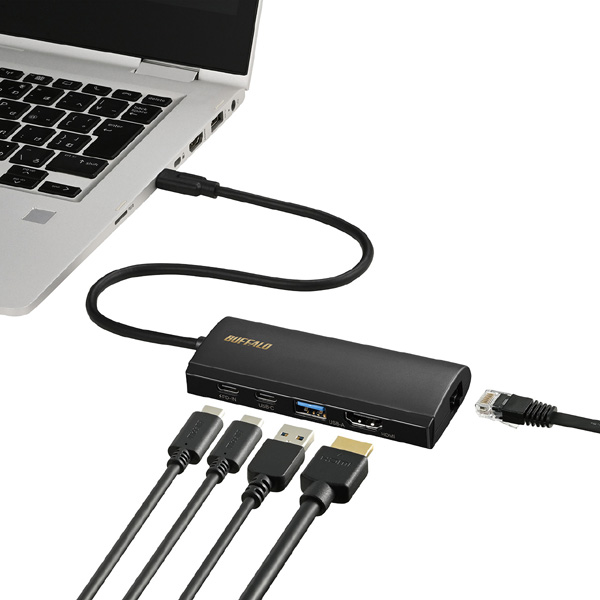 USB Type-C接続 ドッキングステーション PD対応 HDMI出力 シルバー