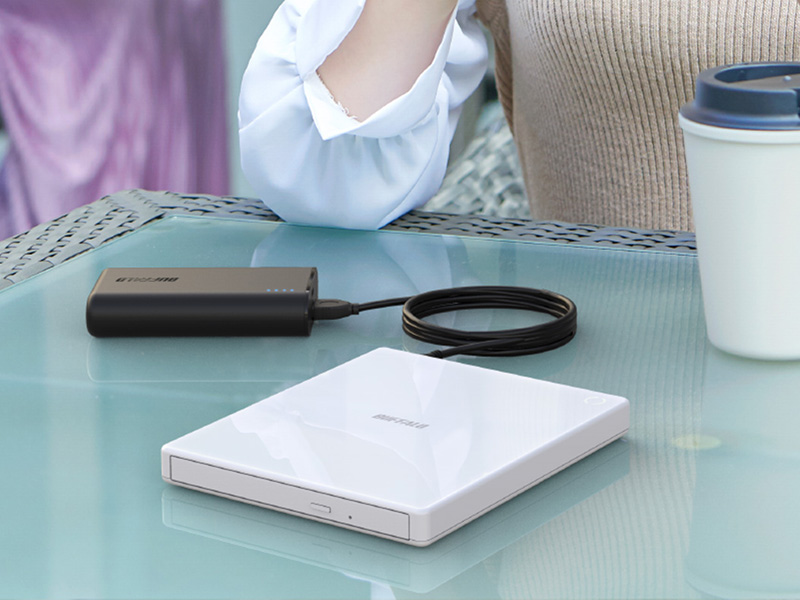 スマートフォン用CDレコーダー「ラクレコ」用 モバイルバッテリー接続ケーブル