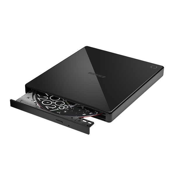 スマホ用CDレコーダー「ラクレコ+」DVD再生&microSDスロット搭載モデル ブラック