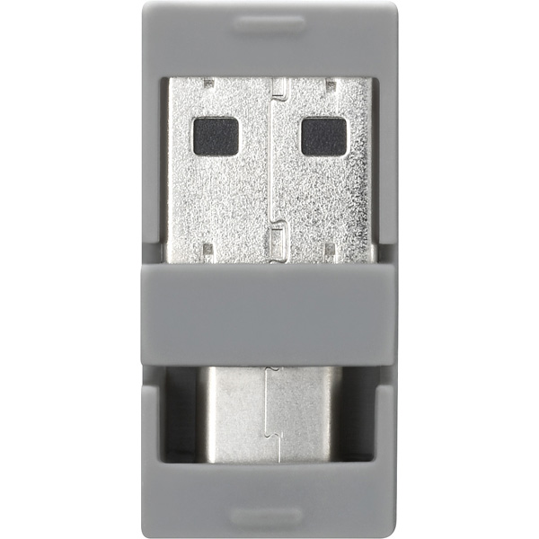 USB3.2(Gen1) Type-C - A対応USBメモリ 64GB グレー