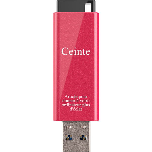 USB3.1(Gen1)対応 USBメモリー デザインモデル 128GB ピンク