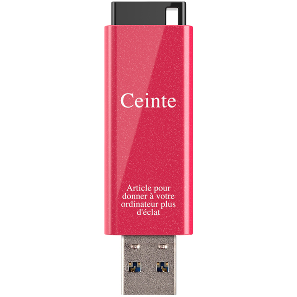 USB3.1（Gen1）ノックスライドUSBメモリー 32GB ピンク