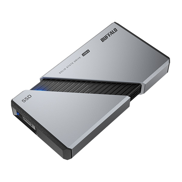 PC向け USB4（Gen3x2）対応 High-End ポータブルSSD 2TB シルバー