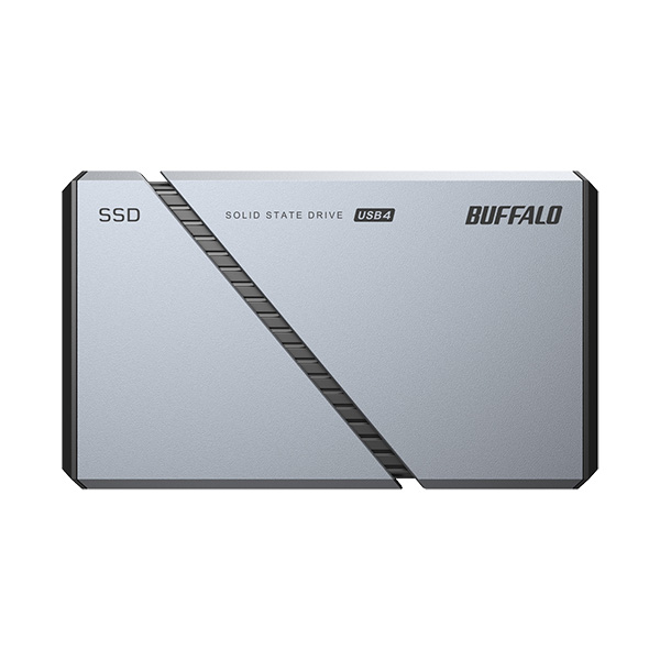 PC向け USB4（Gen3x2）対応 High-End ポータブルSSD 2TB シルバー