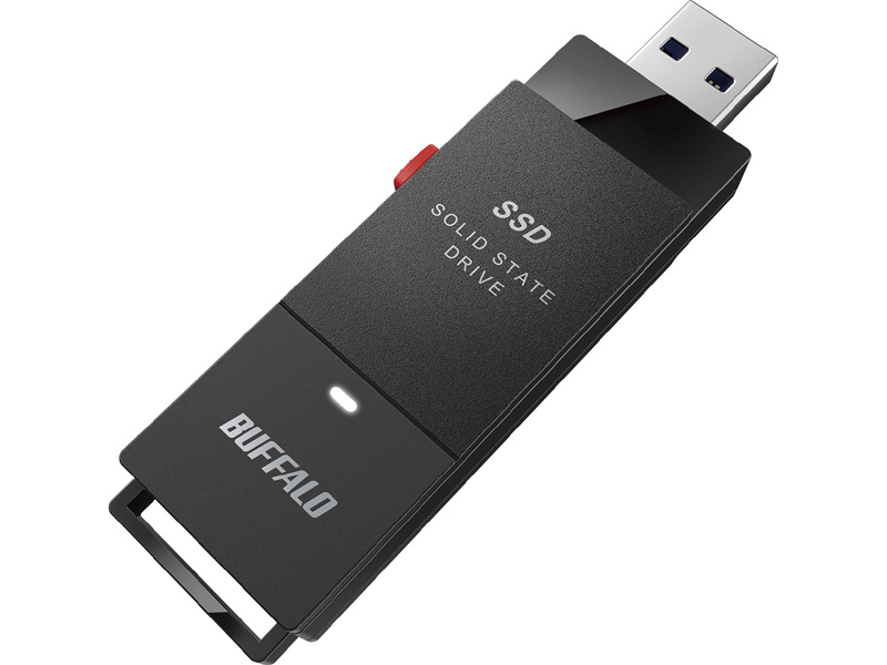 抗ウイルス・抗菌ポータブルSSD USB3.2(Gen1) Type-A スティック型 500GB ブラック