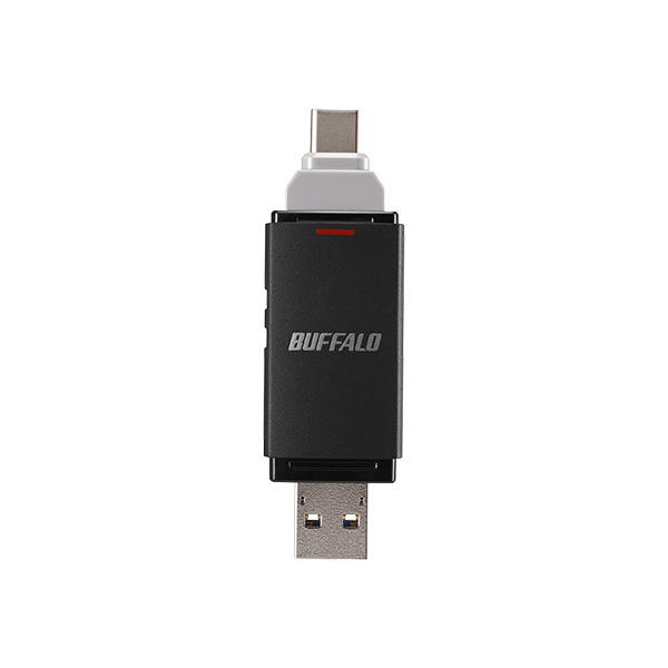 USB3.2(Gen2) Type-C/Aコネクター両対応 中低速帯 スティック型SSD 2.0TB ブラック