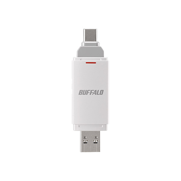 USB3.2(Gen2) Type-C/Aコネクター両対応 中低速帯 スティック型SSD 2.0TB ホワイト