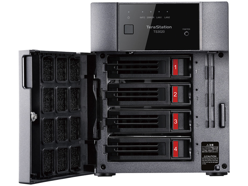 TeraStation TS3420DNシリーズ 4ベイデスクトップNAS 16TB