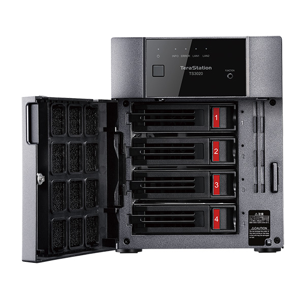 オンサイト保守5年間・データ復旧年1回無償 テラステーション TS3420DN 4ドライブ 16TB
