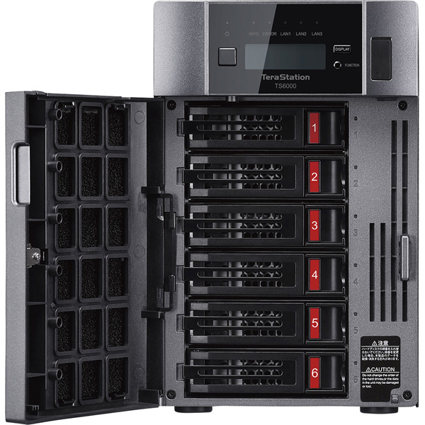 TeraStation TS6000DNシリーズ 6ベイ デスクトップNAS 24TB
