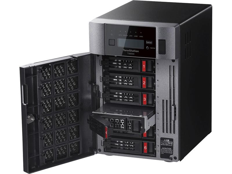 TeraStation TS6000DNシリーズ 6ベイ デスクトップNAS 24TB