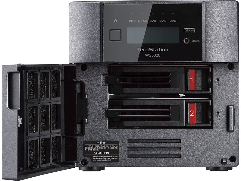 TeraStation WS IoT 2022 for Storage Workgroup Edition搭載デスクトップNAS 2ベイ 2TB
