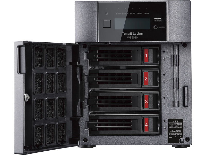 TeraStation WS IoT 2022 for Storage Standard Edition搭載デスクトップNAS 4ベイ 16TB