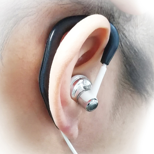 イヤホン用イヤーフック ブラック