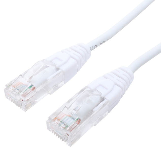 CAT6A LANケーブル 抜きやすい ホワイト 0.5m
