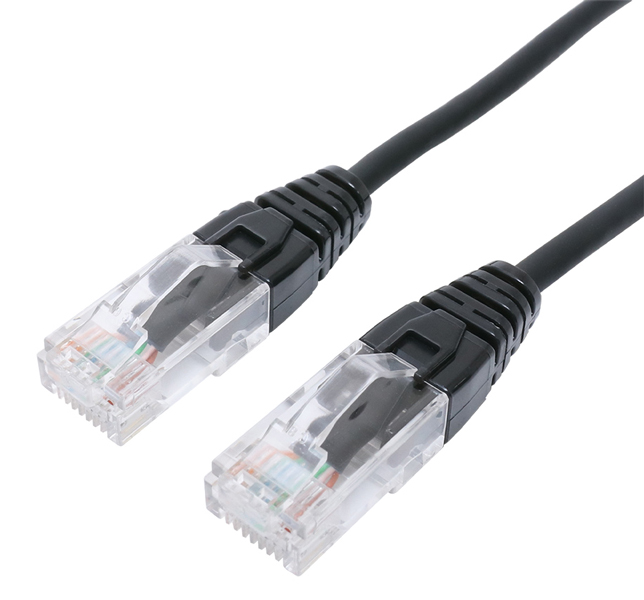 CAT6A LANケーブル 抜きやすい ブラック 3m