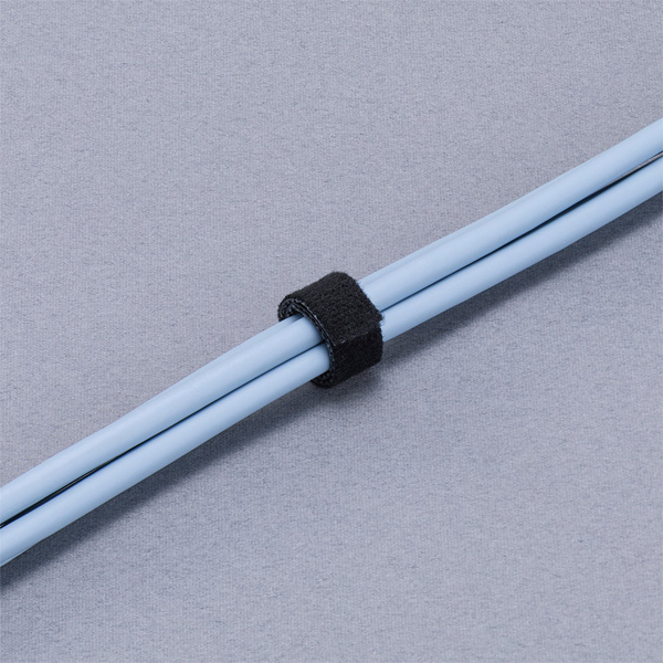 手で切れる面ファスナー 10mm×3m 黒