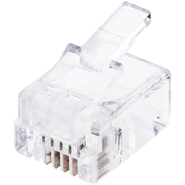 6極4芯 モジュラープラグ 10個入