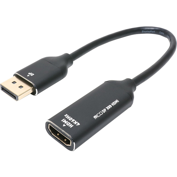 DisplayPort - HDMI 変換アダプタ 4K60Hz
