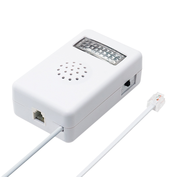 電話着信お知らせアダプタ フラッシュリンガー 6極2芯 壁掛けタイプ