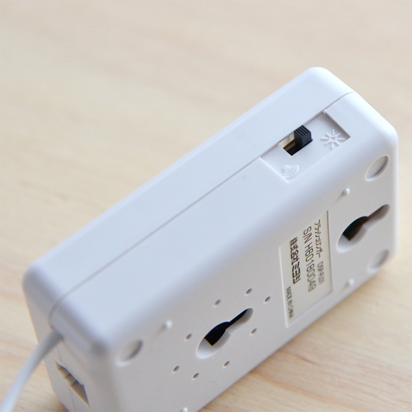 電話着信お知らせアダプタ フラッシュリンガー 6極2芯 壁掛けタイプ