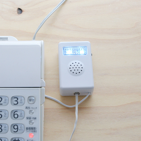 電話着信お知らせアダプタ フラッシュリンガー 6極2芯 壁掛けタイプ