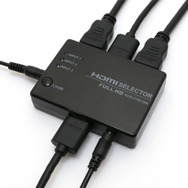 HDMI切替器 フルHD対応 リモコン付属 3入力1出力