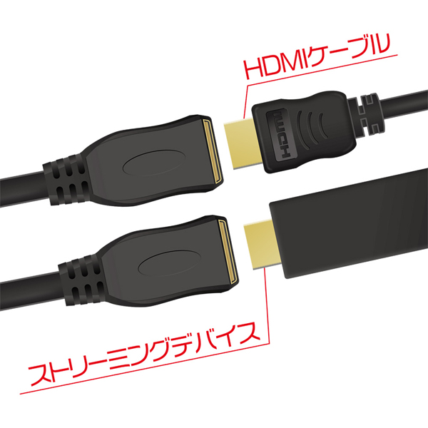HDMI延長ケーブル 2.0m ブラック