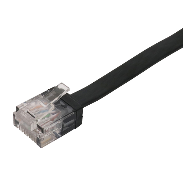 カテゴリー6Aコードリール巻取りLANケーブル 3m ブラック