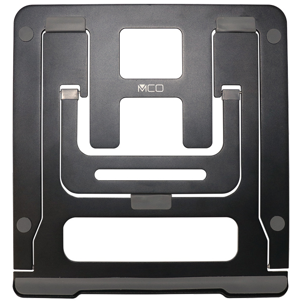 ノートパソコン用折りたたみアルミスタンド シルバー