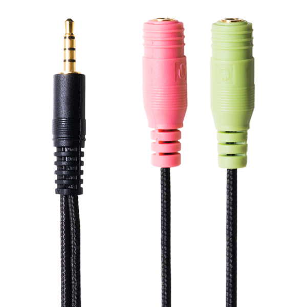 オーディオ変換ケーブル スマートフォン・タブレット用 3極-4極