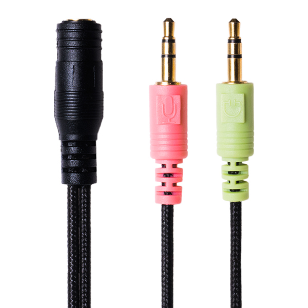 オーディオ変換ケーブル パソコン用 4極-3極