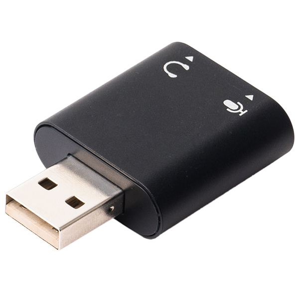 オーディオ変換アダプタ USBポート - 3.5mmミニジャック 3極タイプ