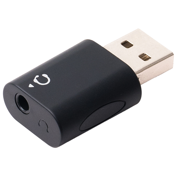 オーディオ変換アダプタ USBポート - 3.5mmミニジャック 4極タイプ