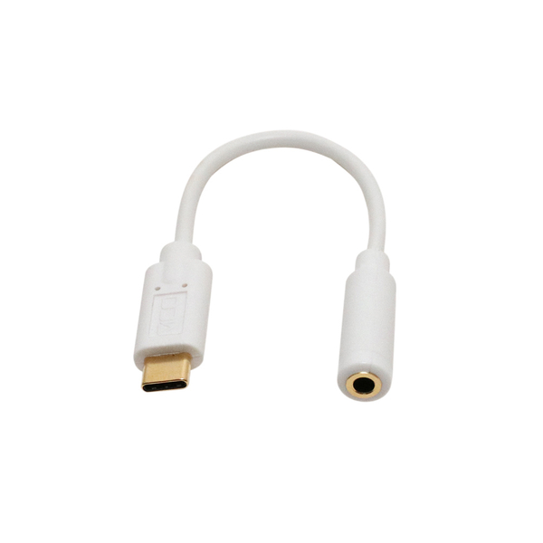USB Type-C - イヤホン変換アダプタ DAC内蔵 ホワイト