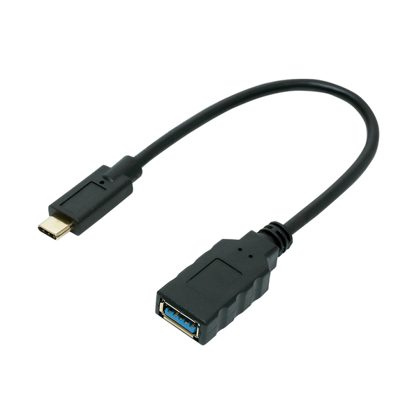 USB3.1 Type-C Gen2 ホストケーブル 0.15m ブラック