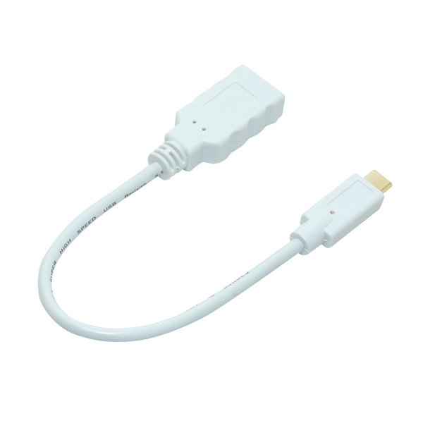 USB3.1 Type-C Gen2 ホストケーブル 0.15m ホワイト