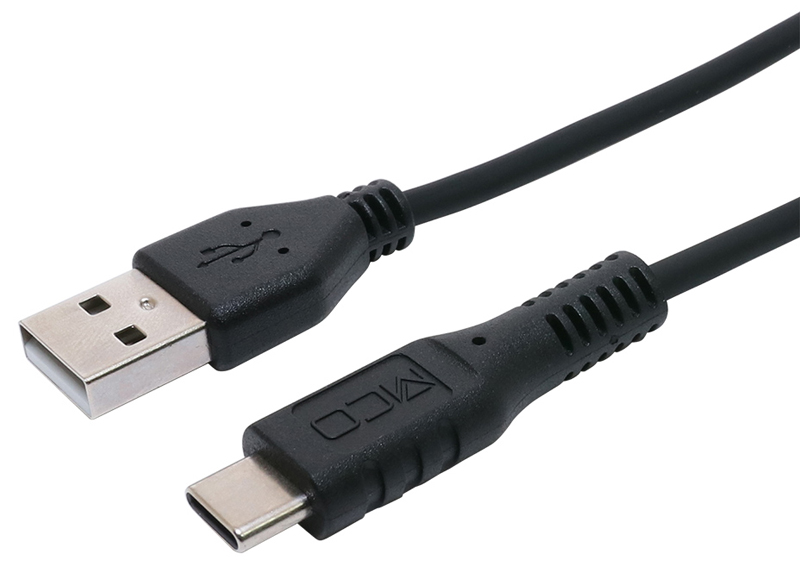 やわらかい USB2.0 Type-Cケーブル ブラック 2m