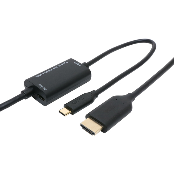 USB Type-C to HDMIケーブル PD対応 1m ブラック