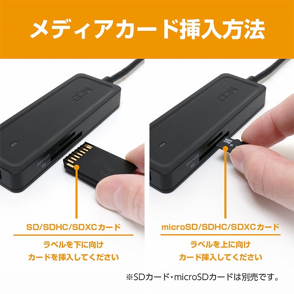 USB3.2 Gen2対応USBハブ カードリーダ Type-C ブラック