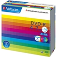 DVD-R 4.7GB PCデータ用 16倍速対応 10枚スリムケース入り ワイド印刷可能