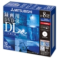 DVD-R 8.5GB ビデオ録画用 DL規格準拠8倍速記録対応10枚スリムケース入IJプリンタ対応