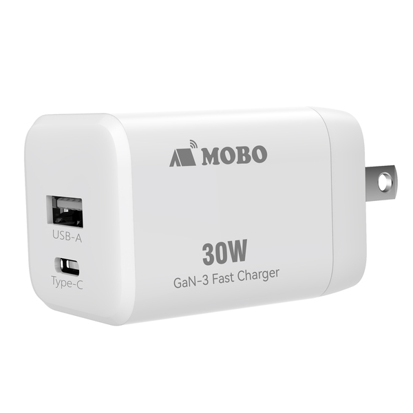 折りたたみ式プラグ搭載 コンパクトAC充電器 30W