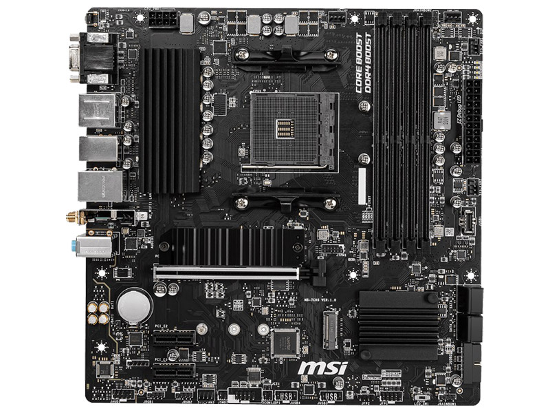 AMD B550 Chipset搭載MicroATXマザーボード/AMD AM4 socket 3rd Gen AMD Ryzen CPU対応/Intel Wireless-AC 3168/Bluetooth 4.2