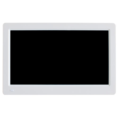 11.6型サイネージ液晶ディスプレイ/1366×768/HDMI、SD、USB/ホワイト/スピーカー/1年保証/mpg、jpeg、mp3対応