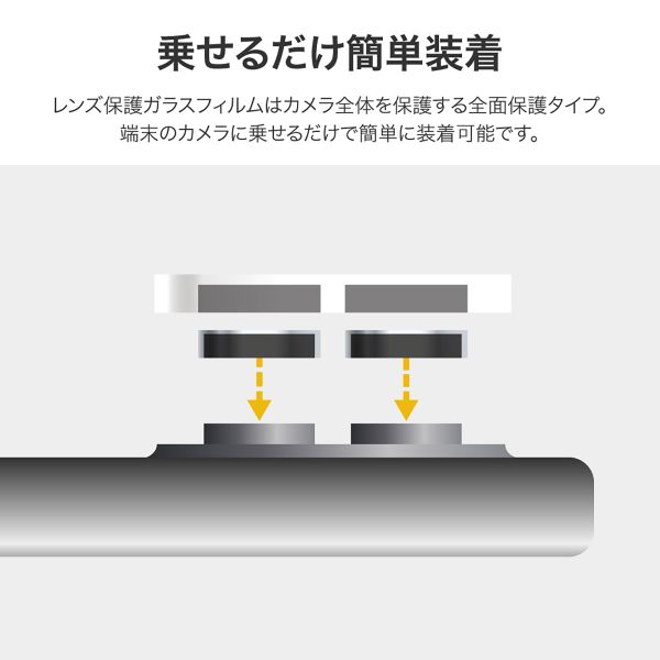 iPhone 16/iPhone 16 Plus レンズ保護ガラスフィルム 「GLASS PREMIUM FILM」 全面保護 超高透過 約98％